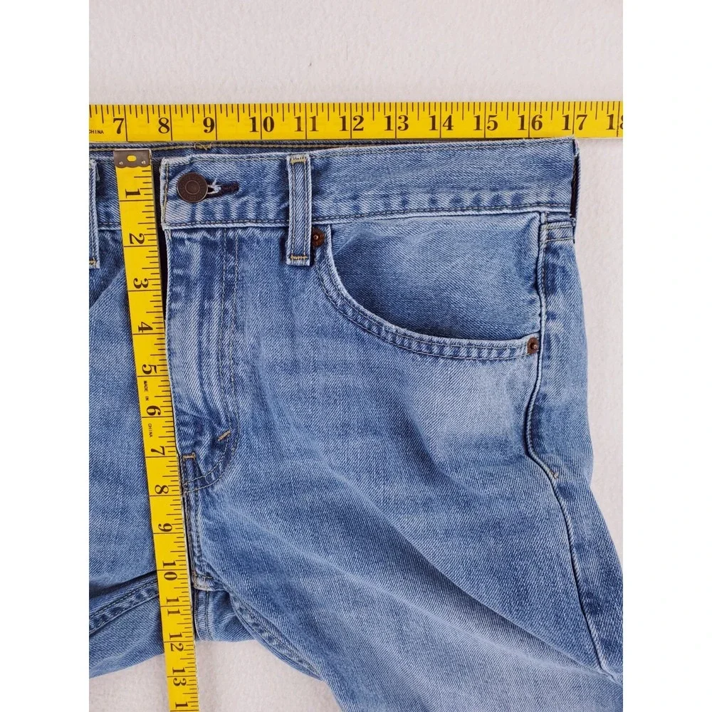 Levis 505 Jeans Mens 32x30 Regular Straight Heavy Denim Work Pants Stone Wash